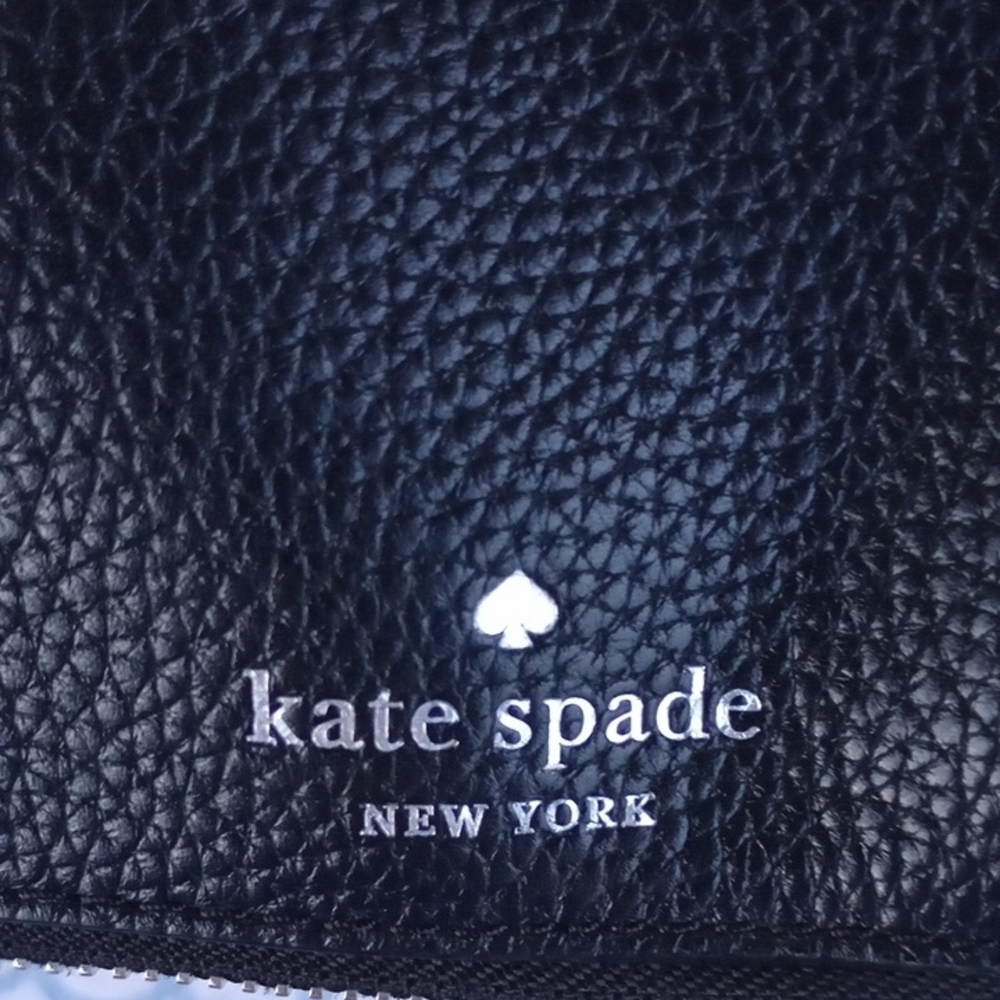 Kate Spade Black Pebbled Leather Shoulder Bag Crossbody Tassel Detail - Picture 2 of 9